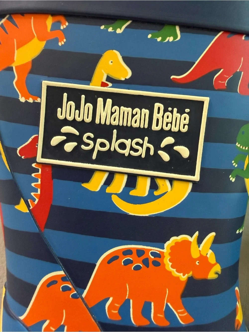 Jojo Maman Bebe Kids Dinosaur Wellies Rain Boots Todler Size 4 - NEW Oaki Rain
